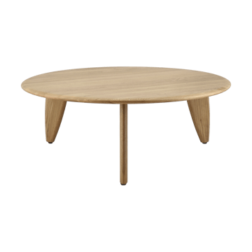 Mesa de centro Lyckeby Ø80x29 cm - Naturlackad ek - 1898