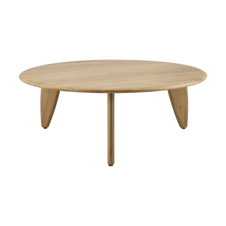 Mesa de centro Lyckeby Ø80x29 cm, Naturlackad ek 1898