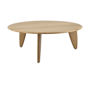 Mesa de centro Lyckeby Ø80x29 cm - Naturlackad ek - 1898