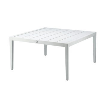 Mesa de centro Santander 78x78x40 cm - Aluminio blanco - 1898