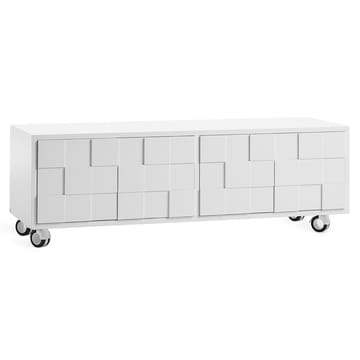 Mueble TV con ruedas Collect 2010 - blanco - A2