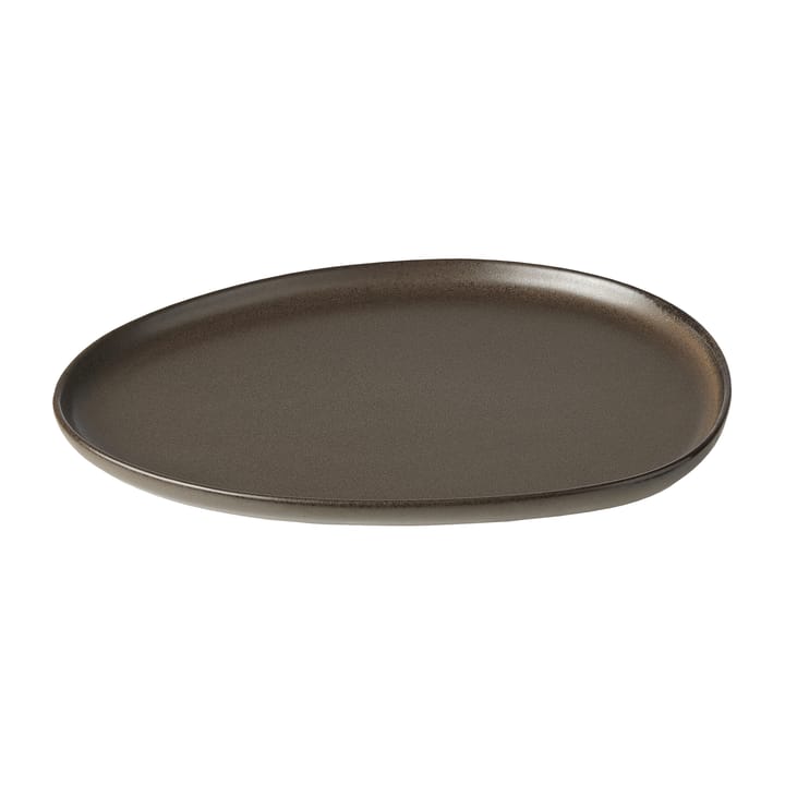 Raw Organic lunchPlato 24x21 cm, Metallic Brown Aida