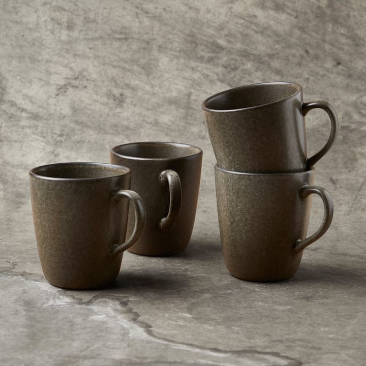 Taza con asa Raw 35 cl, Forest brown Aida