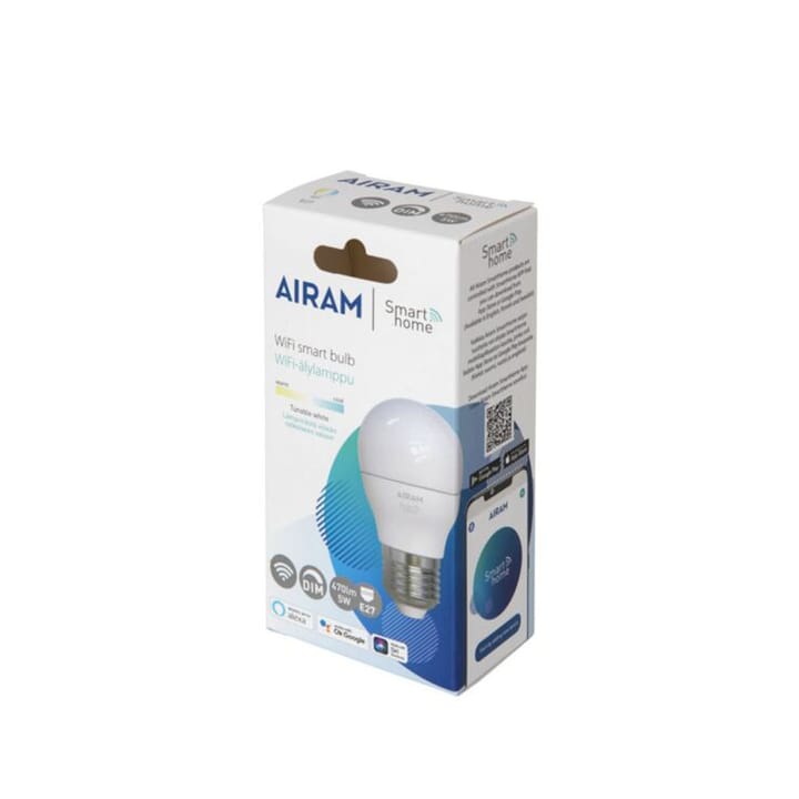 Bombilla LED Airam Smarta Hem, blanco e27, 5w Airam