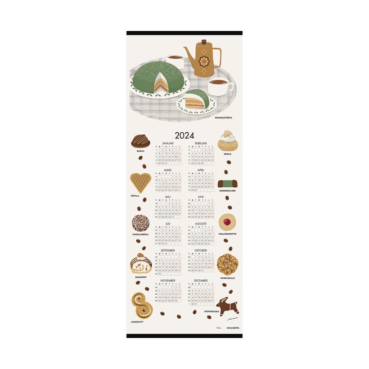 Calendario Fika 2024, 35x90 cm Almedahls