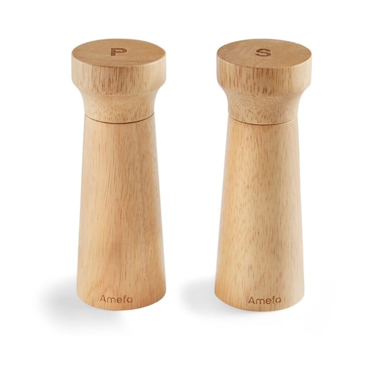 Molinillos de sal y pimienta 15 cm 2-pack - Modern wood - Amefa