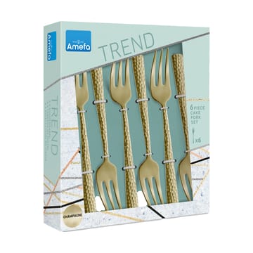 Tenedores de postre Felicity 15,6 cm 6-pack - Champagne - Amefa