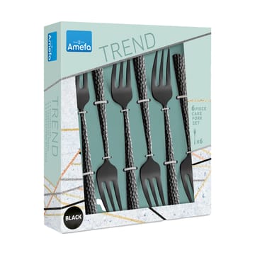 Tenedores de postre Felicity 15,6 cm 6-pack - Negro - Amefa