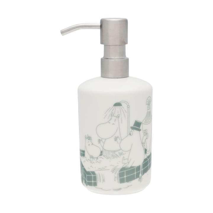 Dispensador de jabón Mumin - Hora del baño verde-blanco - Arabia