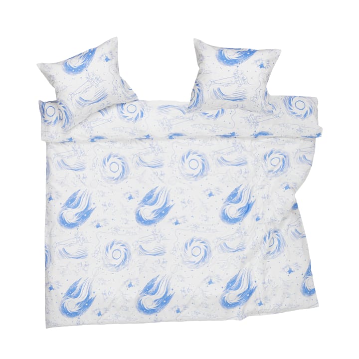 Juego de cama Mumin 240x210 cm - Cometa azul-blanco - Arabia