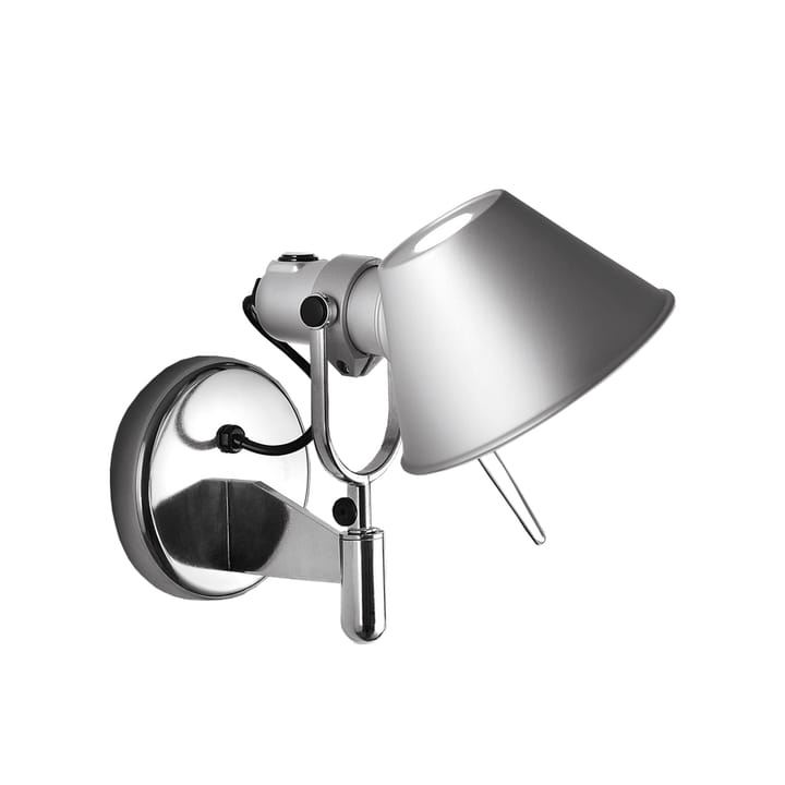 Lámpara de pared Tolomeo Faretto - aluminio, con botón de encendido y apagado - Artemide