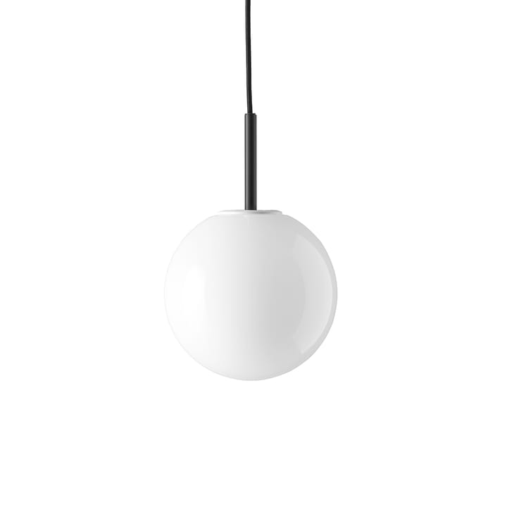Lámpara colgante TR Bulb - Opal shiny, suspensión negra - Audo Copenhagen
