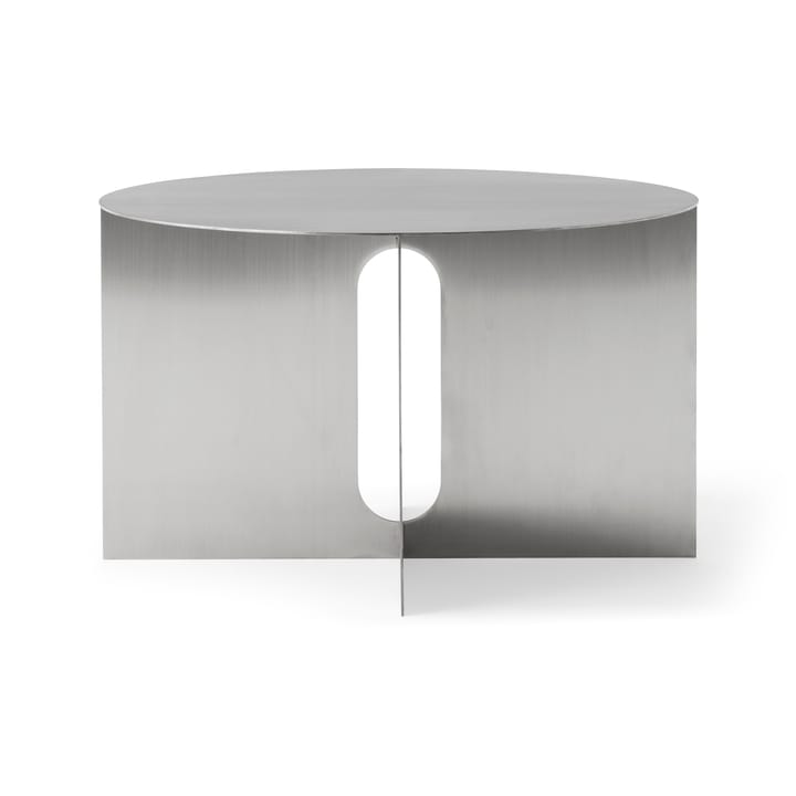 Mesa auxiliar Androgyne Ø63 cm, Brushed steel Audo Copenhagen