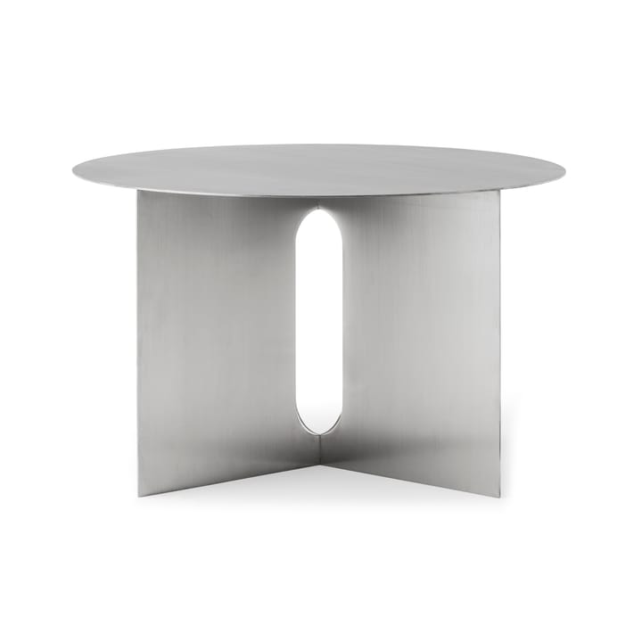 Mesa auxiliar Androgyne Ø63 cm, Brushed steel Audo Copenhagen