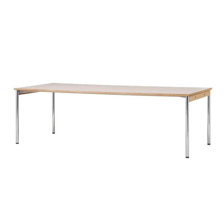 Mesa de conferencia Co Table 240x100cm - Chrome, laminate creme - Audo Copenhagen