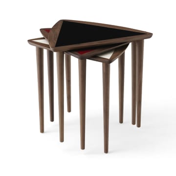 Mesita Umanoff nesting side table - Walnut-black - Audo Copenhagen