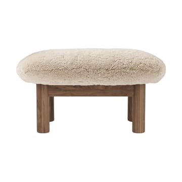 Reposapiés Brasilia - Walnut-Nature sheepskin curly - Audo Copenhagen