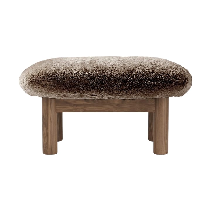 Reposapiés Brasilia, Walnut-Sahara sheepskin curly Audo Copenhagen