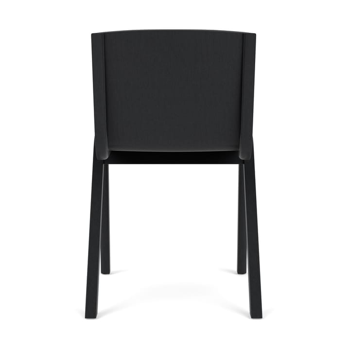 Silla Ready con asiento tapizado, Black oak-Baru 0570 Red Audo Copenhagen