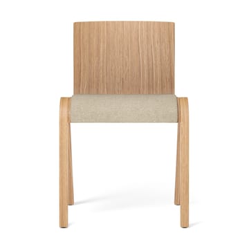 Silla Ready con asiento tapizado - Natural oak-Audo Bouclé 02 - Audo Copenhagen