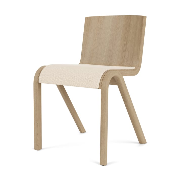 Silla Ready con asiento tapizado - Natural oak-Logan Jasmine - Audo Copenhagen