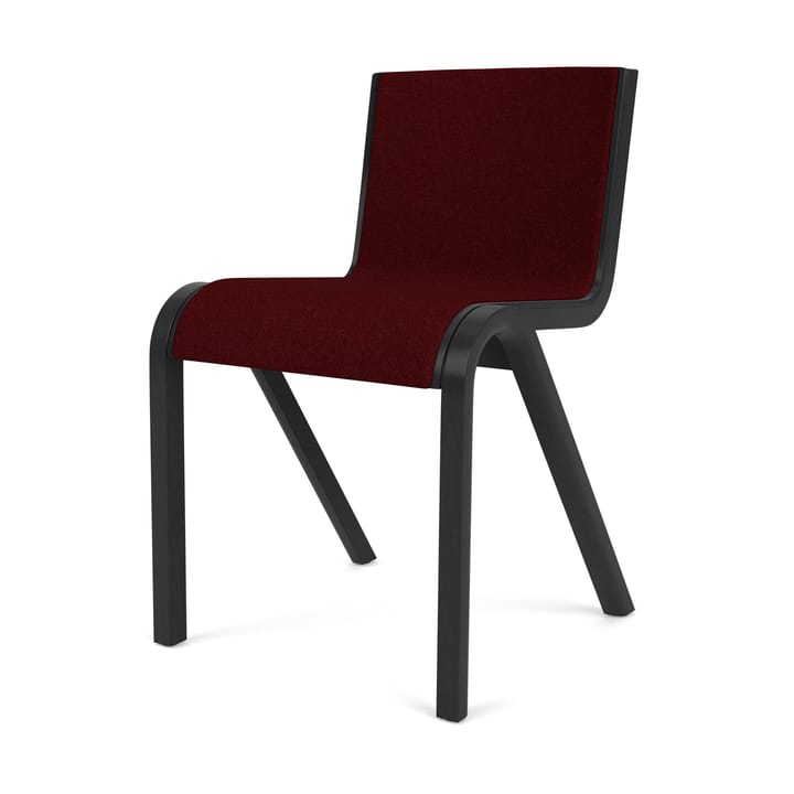 Silla tapizada Ready - Black oak-Baru 0570 Red - Audo Copenhagen