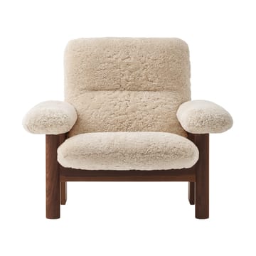 Sillón Brasilia - Dark oak-Nature sheepskin curly - Audo Copenhagen