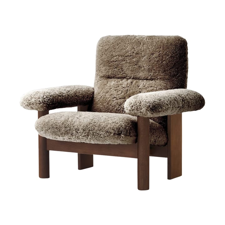 Sillón Brasilia - Dark oak-Sahara sheepskin curly - Audo Copenhagen