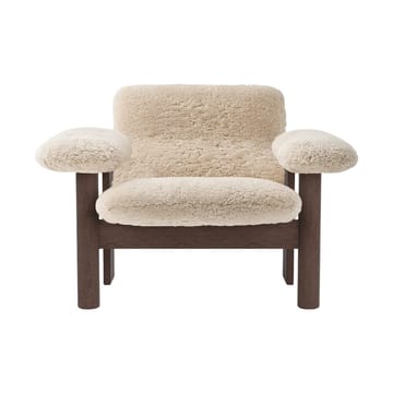 Sillón Brasilia low back - Dark oak-Nature sheepskin curly - Audo Copenhagen