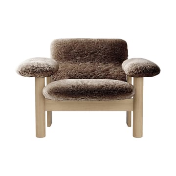 Sillón Brasilia low back - Natural oak-Sahara sheepskin curly - Audo Copenhagen