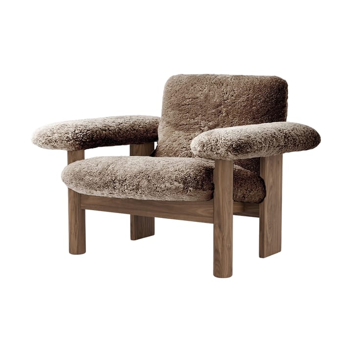 Sillón Brasilia low back - Walnut-Sahara sheepskin curly - Audo Copenhagen