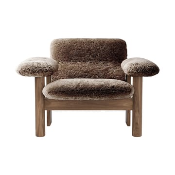 Sillón Brasilia low back - Walnut-Sahara sheepskin curly - Audo Copenhagen