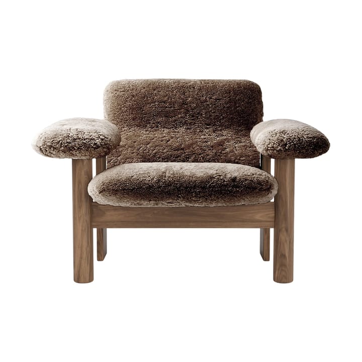 Sillón Brasilia low back, Walnut-Sahara sheepskin curly Audo Copenhagen