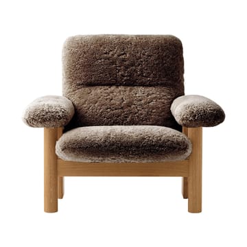 Sillón Brasilia - Natural oak-Sahara sheepskin curly - Audo Copenhagen