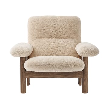 Sillón Brasilia - Walnut-Nature sheepskin curly - Audo Copenhagen