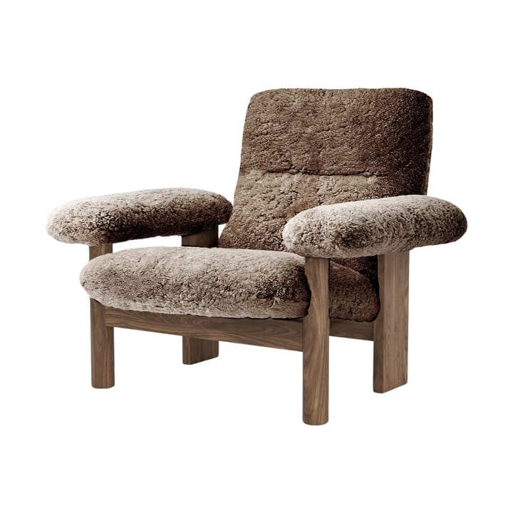 Sillón Brasilia - Walnut-Sahara sheepskin curly - Audo Copenhagen