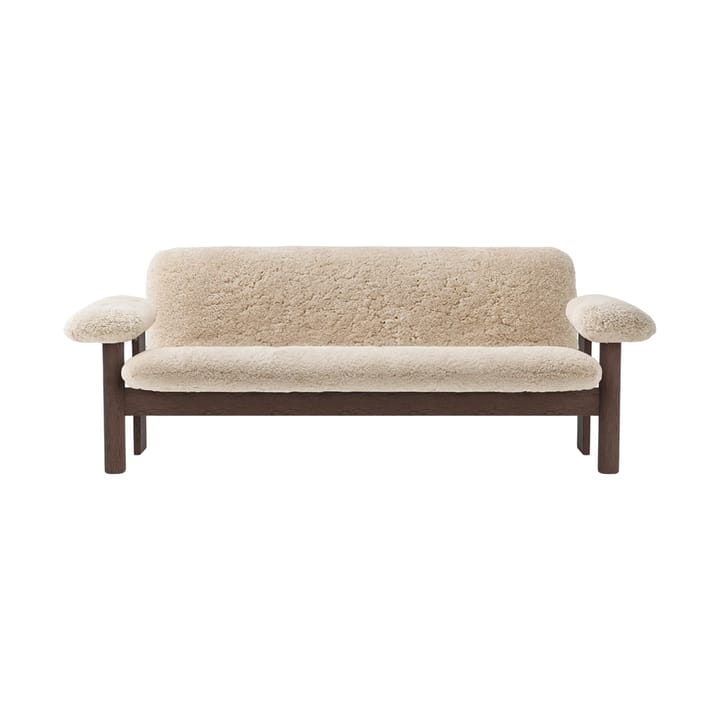 Sofá Brasilia 2 plazas, Dark oak-Nature sheepskin curly Audo Copenhagen