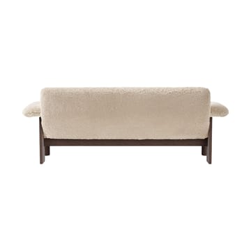 Sofá Brasilia 2 plazas - Dark oak-Nature sheepskin curly - Audo Copenhagen