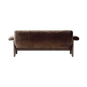 Sofá Brasilia 2 plazas - Dark oak-Sahara sheepskin curly - Audo Copenhagen