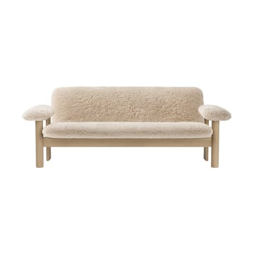 Sofá Brasilia 2 plazas - Natural oak-Nature sheepskin curly - Audo Copenhagen