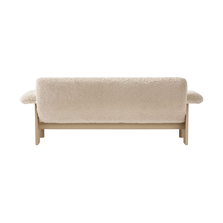 Sofá Brasilia 2 plazas, Natural oak-Nature sheepskin curly Audo Copenhagen