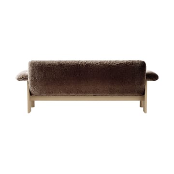 Sofá Brasilia 2 plazas - Natural oak-Sahara sheepskin curly - Audo Copenhagen