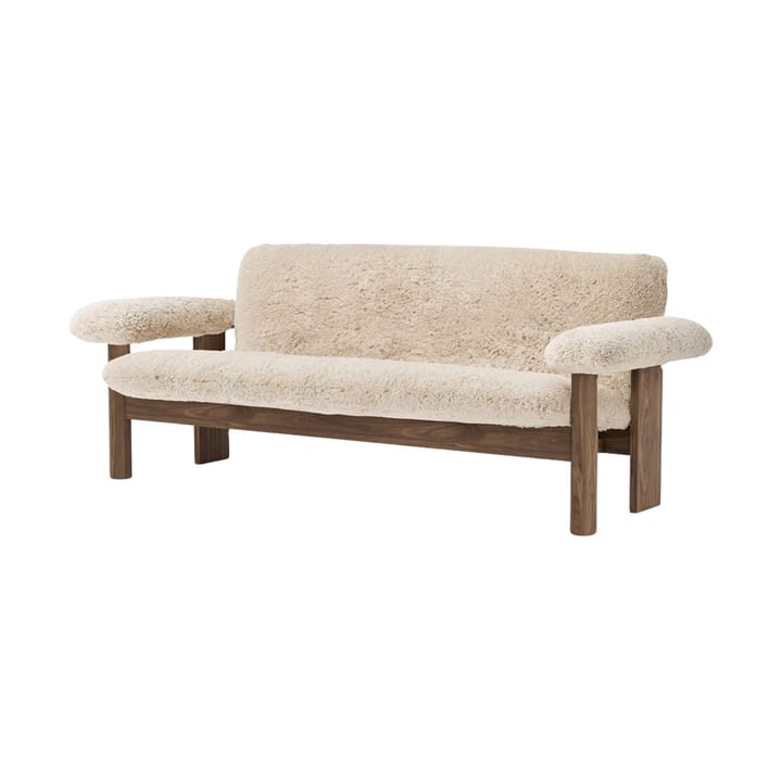 Sofá Brasilia 2 plazas, Walnut-Nature sheepskin curly Audo Copenhagen