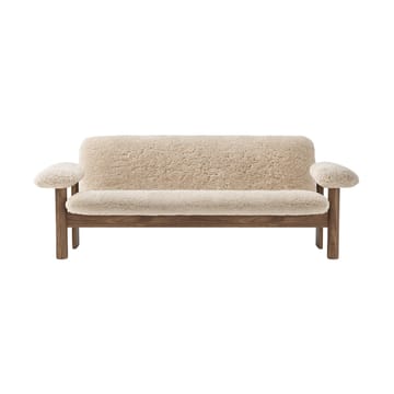 Sofá Brasilia 2 plazas - Walnut-Nature sheepskin curly - Audo Copenhagen