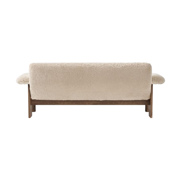 Sofá Brasilia 2 plazas, Walnut-Nature sheepskin curly Audo Copenhagen