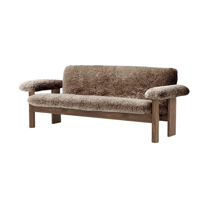 Sofá Brasilia 2 plazas, Walnut-Sahara sheepskin curly Audo Copenhagen