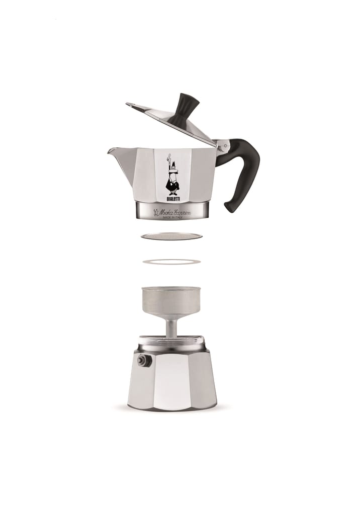 Cafetera Bialetti Moka 3 tazas - Plateado - Bialetti