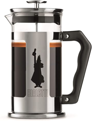 Cafetera de émbolo Preziosa 8 tazas - Plateado-negro - Bialetti