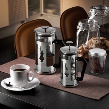 Cafetera de émbolo Preziosa 8 tazas - Plateado-negro - Bialetti