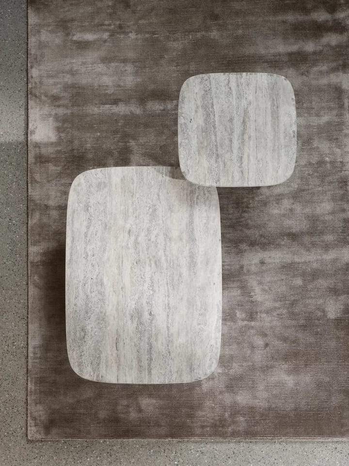 Mesa auxiliar Volos S, 52x52 cm - Travertino Plateado - blomus